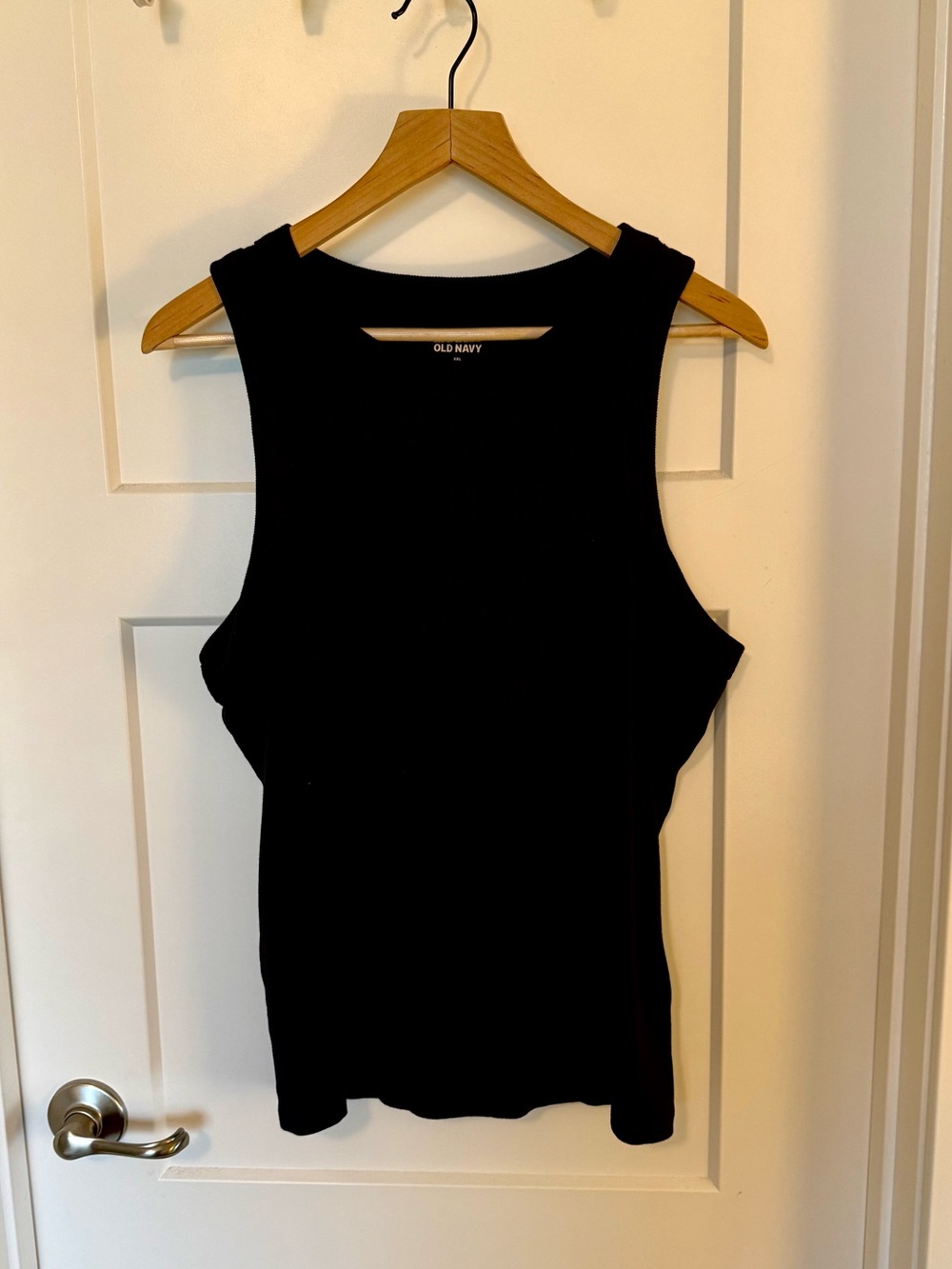 Old Navy Black Ribbed Muscle Tank